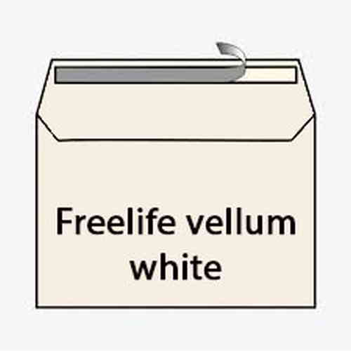 BUSTA 16,2x22,9 gr.100 CENTURY FREELIFE VELLUM WHITE STRIP