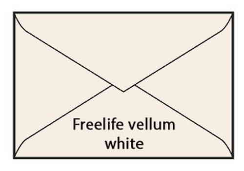 BUSTA 12x18 gr.100 CENTURY FREELIFE VELLUM WHITE-taglio a punta