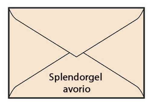 BUSTA 12x18 gr.100 CENTURY SPLENDORGEL AVORIO TAGLIO PUNTA