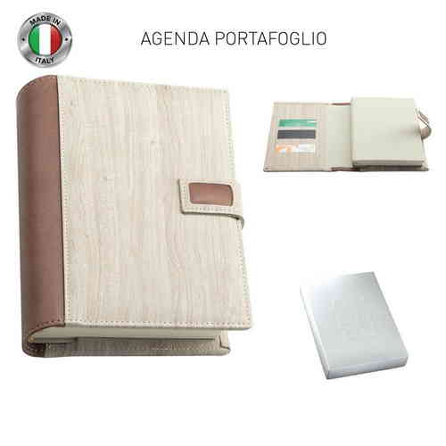 AGENDA A PORTAFOGLIO INCOAGULATO 15x21 SD SEPARATI UNICO COLORE