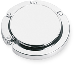 PORTACHIAVI A GANCO APPENDIBORSA IN METALLO SILVER
