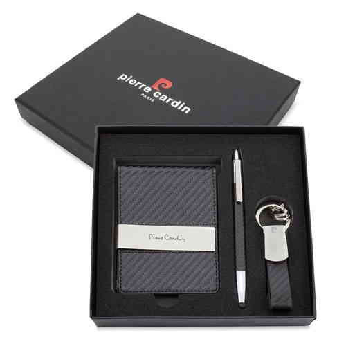SET PIERRE CARDIN ISEO,PENNA TOUCH, PORTACHIAVI E FERM. UNICO C