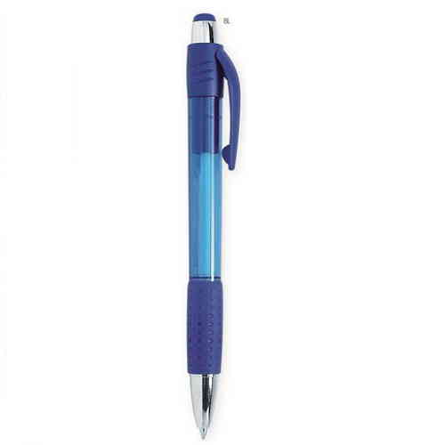 PENNA A SFERA IN PLASTICA CON 4 REFIL E IMPUGN. GOMMATA VERDE