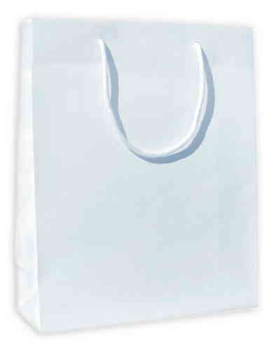 SHOPPER IN CARTA PLASTIFICATA OPACA 36x12x41 gr.150 SILVER