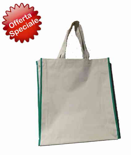 SHOPPER IN PPL e COTONECM. 40x7x43 CON MANICI CM. 2x20 UNICO C