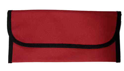 PORTADOCUMENTI DA VIAGGIO IN NYLON CM. 25x12 ROSSO