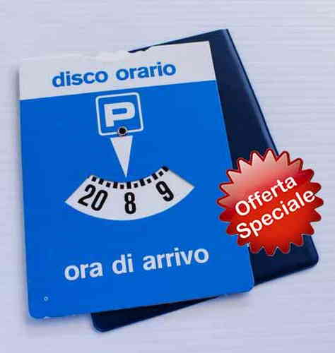 DISCO ORARIO IN CARTA CM. 6x8 UNICO COLORE