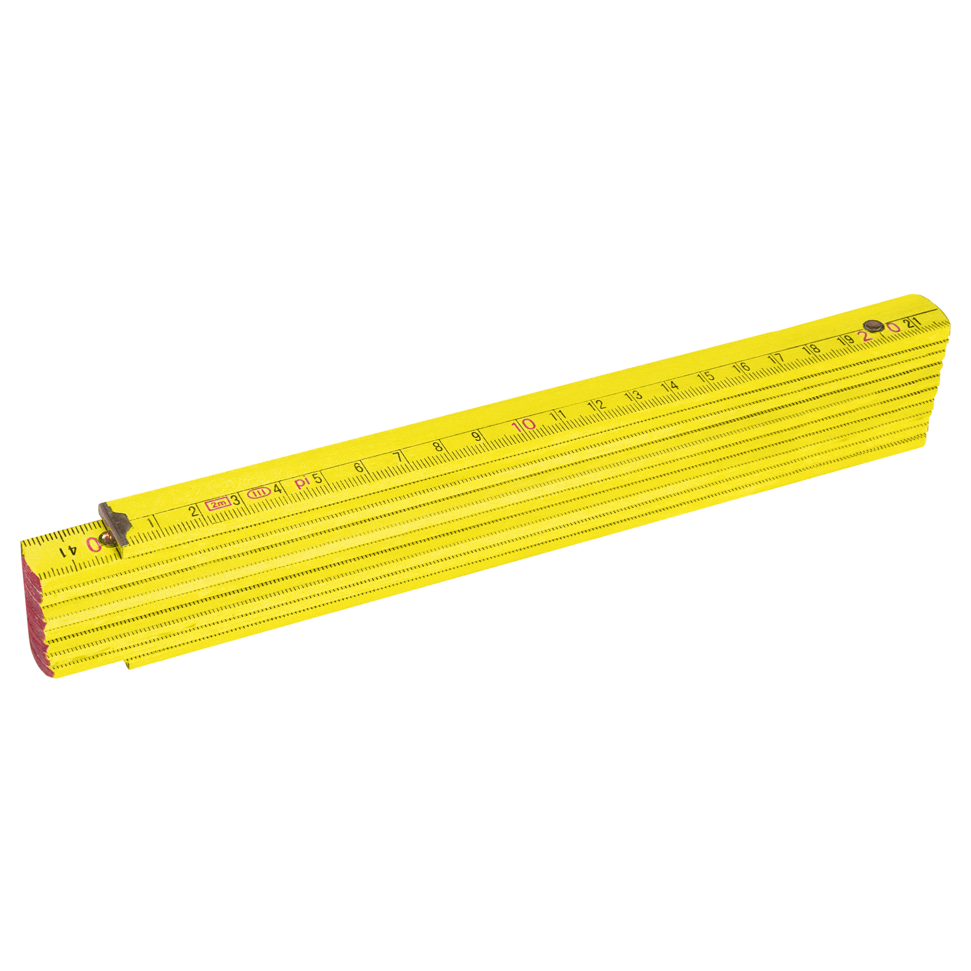 DOPPIO METRO IN LEGNO GIALLO