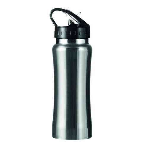 BORRACCIA BOTTON PUSH 600 ML SILVER