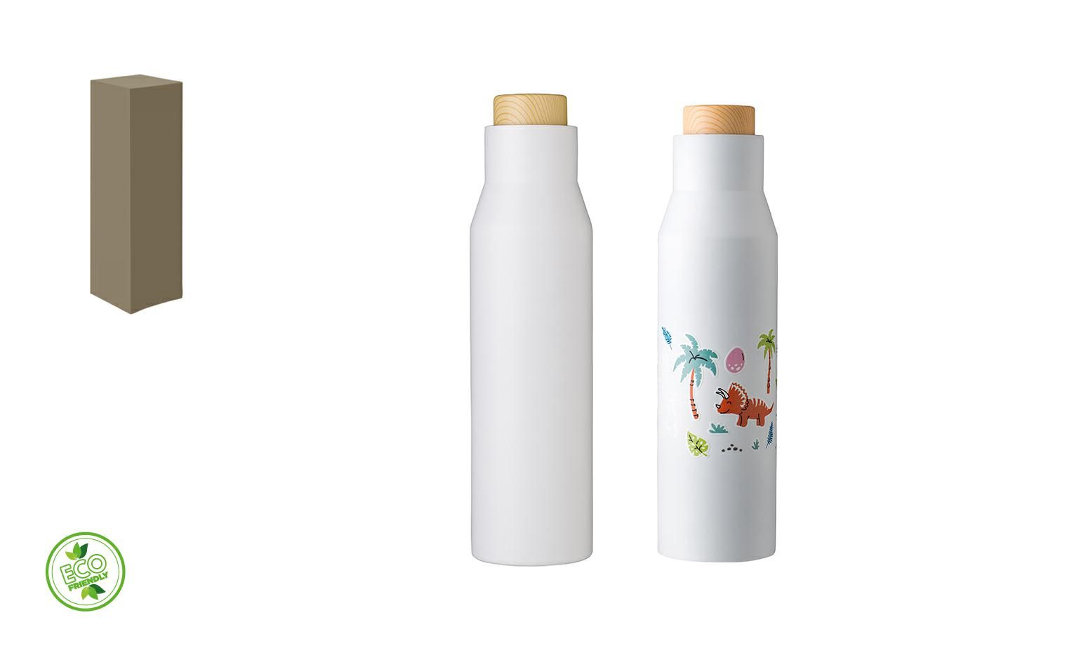 BORRACCIA IN ACCIAIO CON TAPPO IN PLASTICA 500 ML NERO
