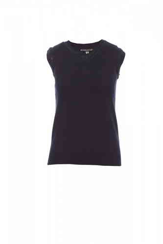 MAGLIONCINO GILET PAYPER DESK LADY gr.280 GRIGIO CENERE