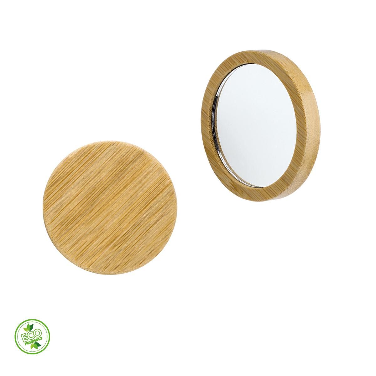 SPECCHIETTO IN BAMBU' TASCABILE UNICO COLORE