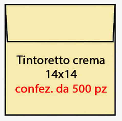BUSTA 14x14 gr.95 MARTELLATA AVORIO TAGLIO QUADRO