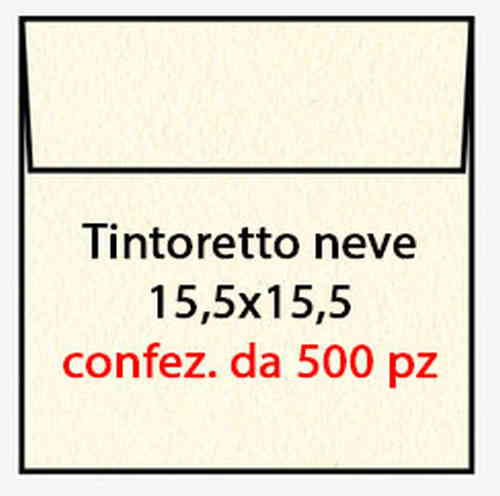 BUSTA 15,5x15,5 gr.95 MARTELLATA CANDIDO TAGLIO QUADRO