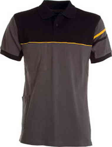 POLO BICOLORE PONTIAC PAYPER GRIGIO/NERO