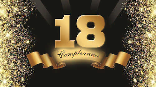 BIGLIETTO PER BOMBONIERA 18° COMPLEANNO