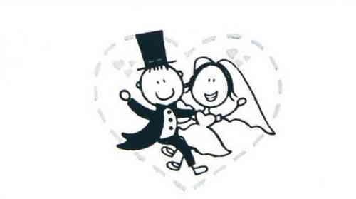 BIGLIETTO PER BOMBONIERA MATRIMONIO UMORISTICO