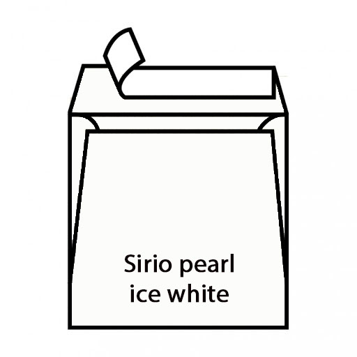 BUSTA 17x17 gr.125 CENTURY SIRIO PEARL ICE WHITE STRIP