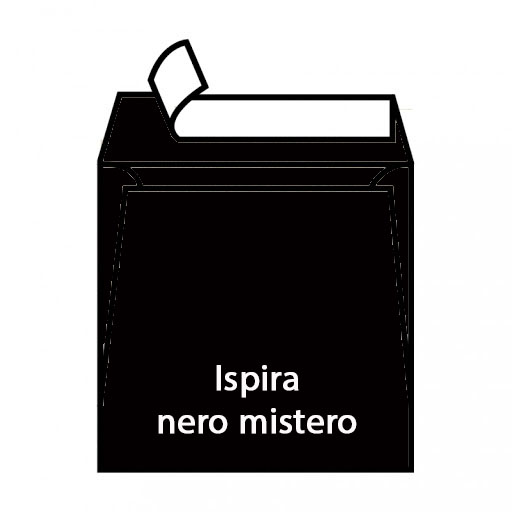 BUSTA 17x17 gr.120 CENTURY ISPIRA NERO MISTERO STRIP